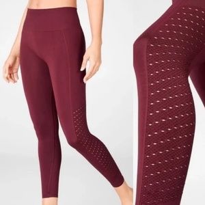 Fabletics burgundy leggings